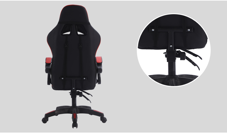 Free Sample Ruibao Ergonomic Recaro Leg Rest Quality Mesh Workstation Massage Racing Blue Computer Rocker Gaming Chair