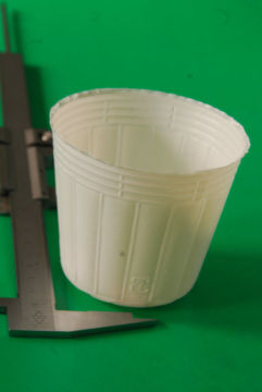 120mm White Coloured Plant Pots Indoor Wall Mounted For Peat