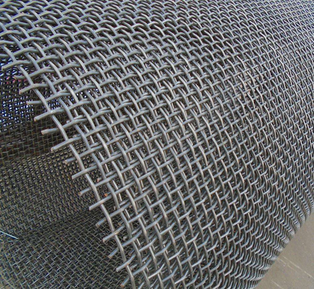 galvanized square crimped mesh