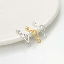 S925 Silver Question Mark Geometric Buckle DIY Jewelry Accessories