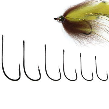 Wholesale 2X Strength Stinger Fishhook for Fly Fishing: Streamer Flies Tying for Pike, Bass, Trout, Saltwater & Freshwater