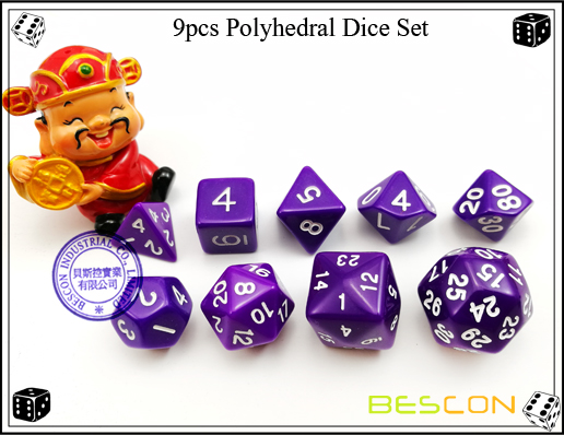 9pcs Polyhedral Dice Set-27 9pcs Polyhedral Dice Set-27