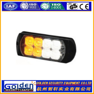 Waterproof IP68 amber PC housing led grille lights strobe dash lighs