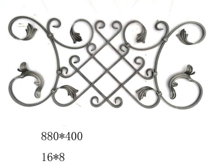 Wrought Iron Gate Decorative Ornaments Panel for Wrought iron Gate railing Or fence decoration Ornament