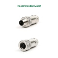 Conector circular M12 codificado de metal 5pin A codificado