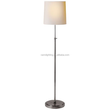 Bryant Floor Lamp: Modern Brass and Linen Shade for Living Room and Study