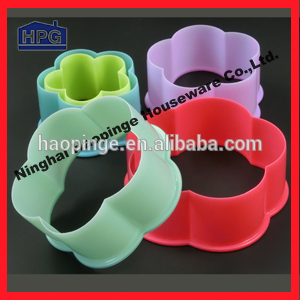 flower shape cookie cutter,plastic cookie cutter,biscuit cutter