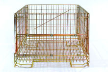 Metal mesh wire crate