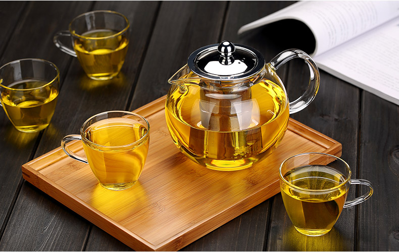 Heat-resistant Borosilicate glass teapot