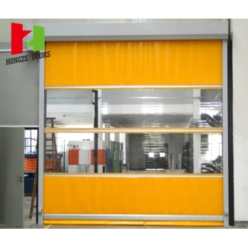 Porta scorrevole automatica ad alta velocità interna industriale in PVC