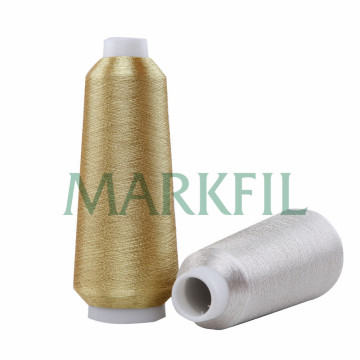 150D viscose, puur zilverdraad metallic garen