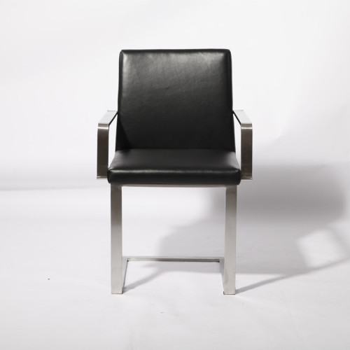 Modern Nico Flat Leather Dining Chair