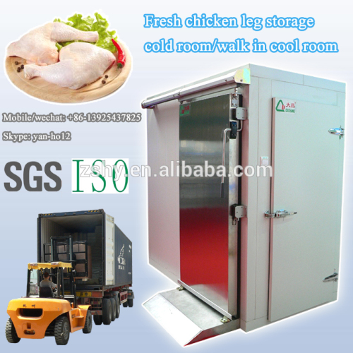 Fresh chicken leg storage cold room/walk in cool room