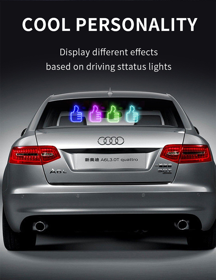 5V RGB Finger Light USB Car Window Gesture Light With Remote Control Led Car Light