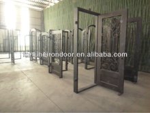 security wrought iron double entry doors