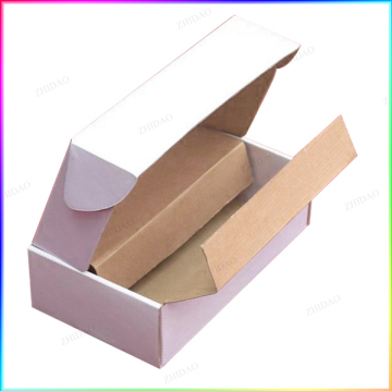 White corrugated board recycled paper box