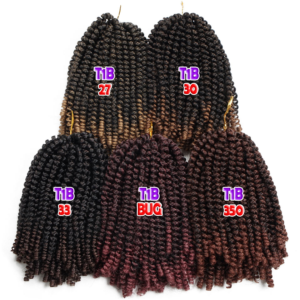 Crochet Braids Hair Extensions Synthetic Spring Twist Fiber Bulk Jamaican Bounce Crochet Braiding Hair