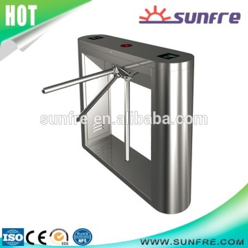 DC Brush Motor Type Automatic SS Steel Coin Operated Turnstile for Public