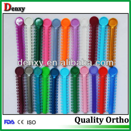 Orthodontic elastic colorful ligature ties dental elastic tie