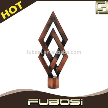 Classical arrow curtain rod finials for telescopic pole