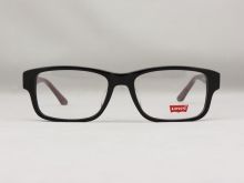 Oem Black Levis Eyeglass Frames, Red Legs With Logo Ls06130 53-17-143 C12 Fblk