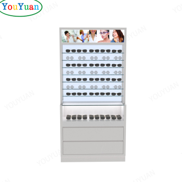 Luxurious Wall Panel Designs for Optical Showrooms: Aluminum Glass Sunglass Displays