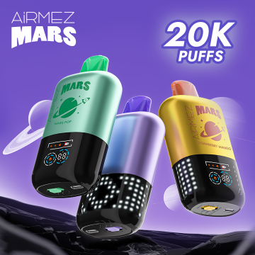Dual Mesh Coil Airmez Mars 20000 Puff Vape dengan Aliran Udara yang Dapat Disesuaikan