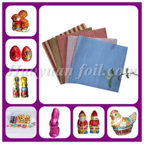 corrugated aluminium foil sheet and roll for food packing and chocolate wrapping