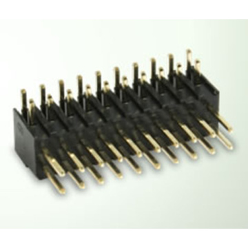 2.54mm Pin Header Dual Row single plastic Right Angle 90° H7.4