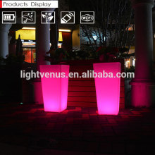 Factory direct sale RGB color changing remote control flower pot