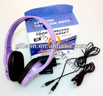 wireless card MP3 headset player