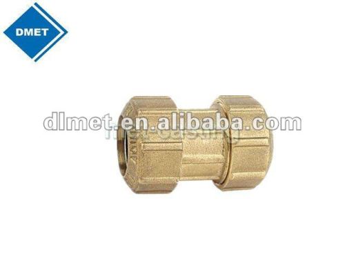 Forging and machining brass tube fitting