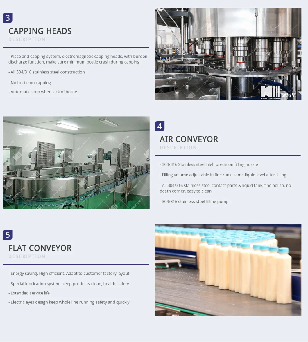 5000 Bottles Per Hour Automatic Glass Bottle Factory Juice Syrup Drinks Filling Machine Production Line