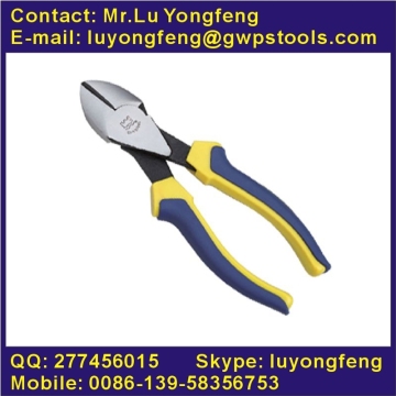 European style diagonal cutting pliers with2-color handle