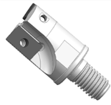 Universal BAP thread locking end mill