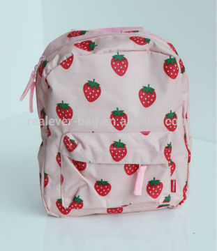 BH06 pink strawberry cute school backpack for gril