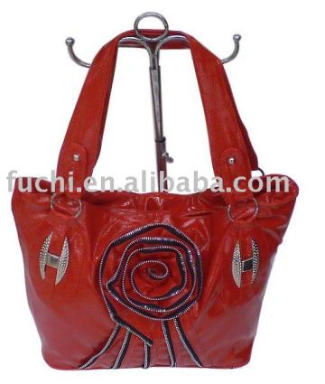 zip flower handbag