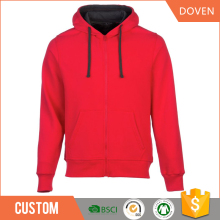 Custom man/woman full zipper-up hoodies/sweatshirt