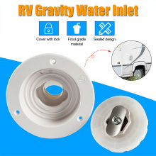 Latest RV Parts Filler Neck For Water Tanks Plastic Caravan RV Gravity Water Inlet Fill Inlet Trailer with 2 Keys RV Accessories