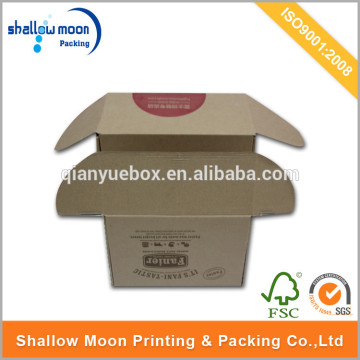 Cheap handle corrugated foldable carton box