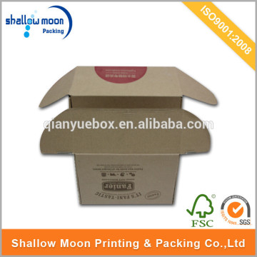 Custom printed corrugated cardboard box decoration.