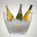 Wyczyść plastikowe wino Champagne Ice Bucket