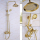 Badezimmer Brass Golden Archaize Antique Duscharmatur -Set