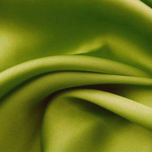 Factory Supply Lemon Green Plain Dyed Silk Double Georgette Crepe Fabric