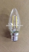 high lumen efficiency b22 2w led candle bulb