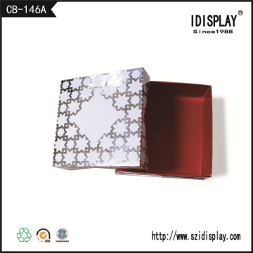 White Cardboard Jewelry Boxes Decorative Christmas Gift Boxes
