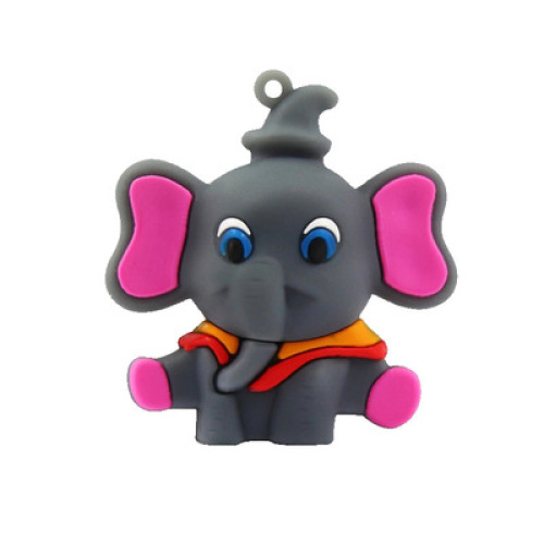 Unidad flash USB elefante personalizada