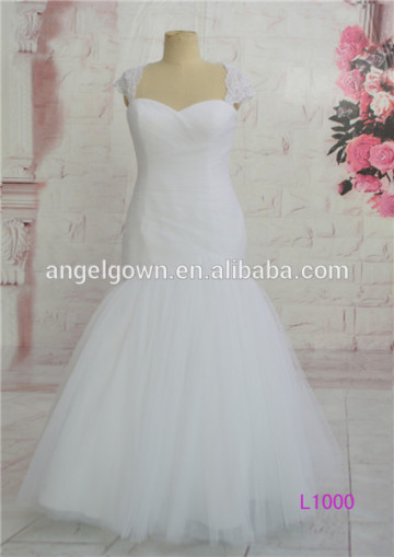 chiffon mermaid wedding dress of fish style wedding dress