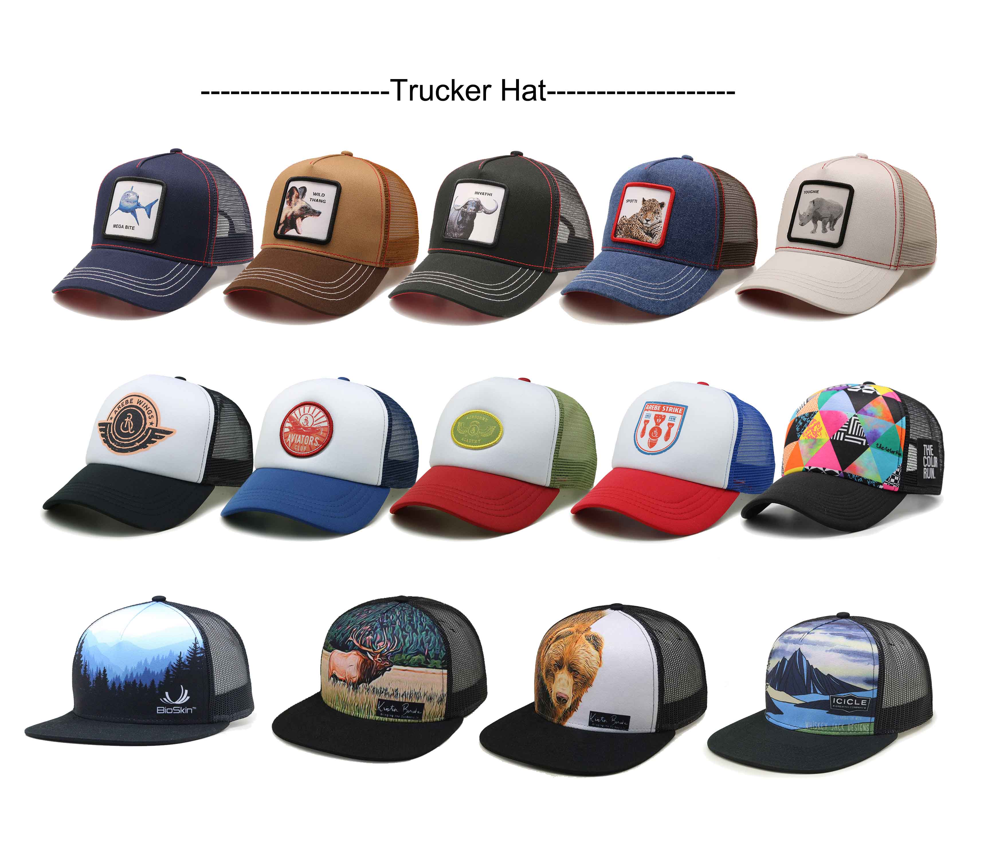 Custom Trucker Mesh Cap Sublimation Blank Trucker Cap Brand Foam Trucker Hat