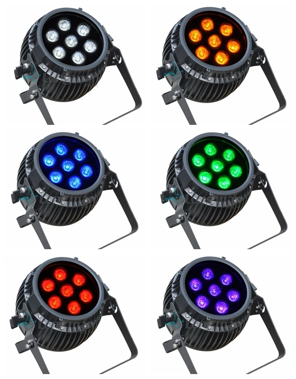 Rgbawuv 6in1 DMX Wireless Battery Operated Mini LED Spot Light